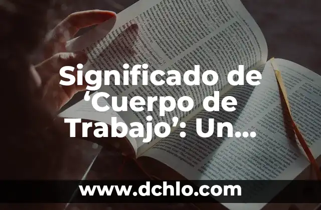 El Significado de la Canalización en Trabajo Social 5 Significado de ‘Cuerpo de Trabajo’: Un Enfoque Integral
