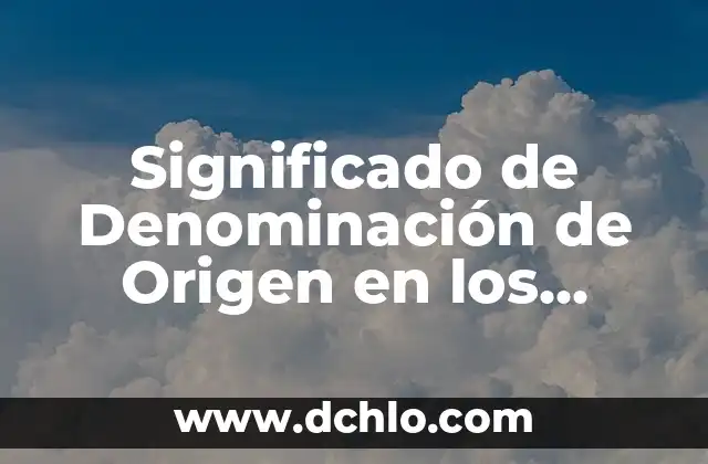 El Color Rojo y Su Significado Directo 4 Significado de Denominación de Origen en los Vinos