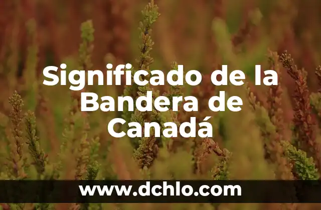 Significado de la Bandera de Japón 3 Significado de la Bandera de Canadá