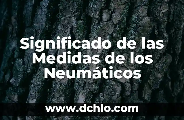 Como hacer un cisne con neumáticos 5 Significado de las Medidas de los Neumáticos