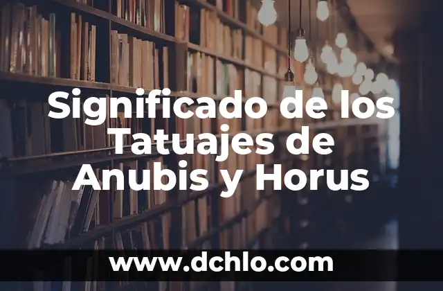 Tatuajes de Compromiso para Parejas 4 Significado de los Tatuajes de Anubis y Horus