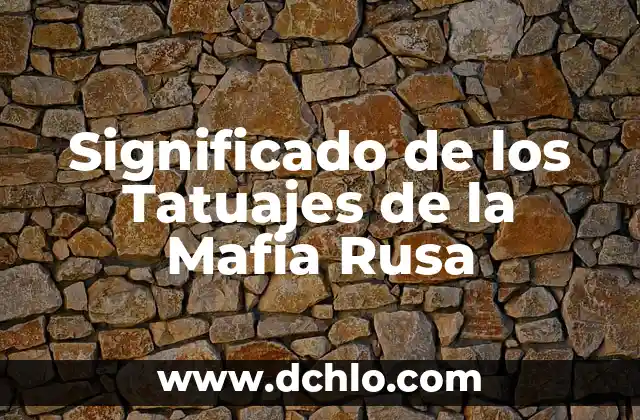 El significado del mal de amor 4 Significado de los Tatuajes de la Mafia Rusa