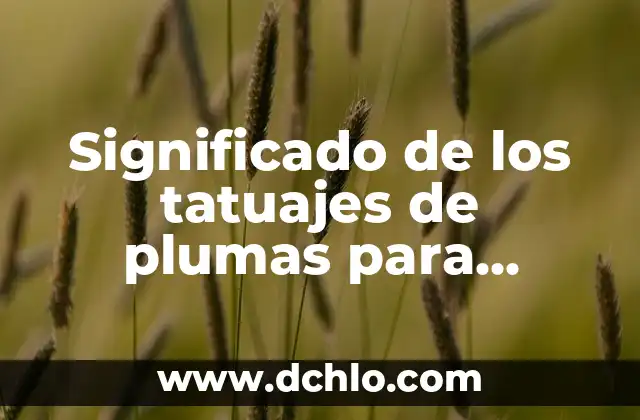 El Significado Profundo de los Tatuajes de Rosas en Hombres 7 Significado de los tatuajes de plumas para mujeres: Diseños y simbolismo
