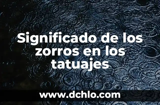 Tatuajes de Constelaciones y sus Significados 4 Significado de los zorros en los tatuajes