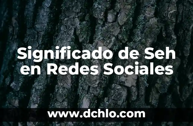 El significado de los símbolos en las redes sociales 6 Significado de Seh en Redes Sociales