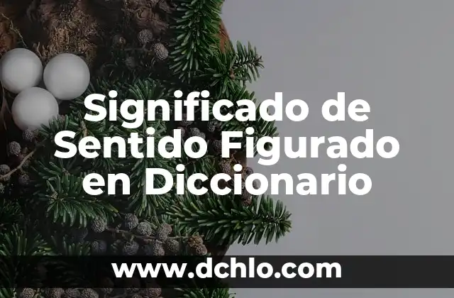 Significado en Diccionario de Bajilla 5 Significado de Sentido Figurado en Diccionario