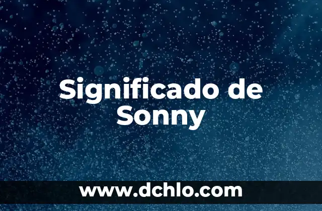 Significado de Sónica 4 Significado de Sonny