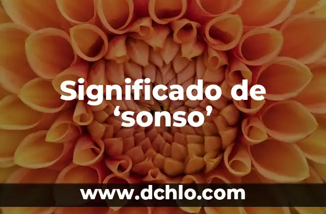 Significado del Valor de la Suavidad 6 Significado de ‘sonso’