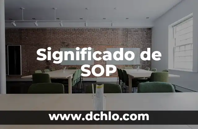 Significado del Valor de Tenacidad 5 Significado de SOP