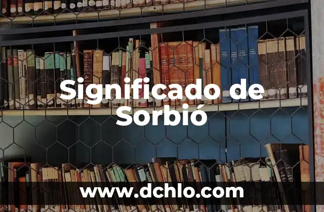 Significado de Sónica 7 Significado de Sorbió