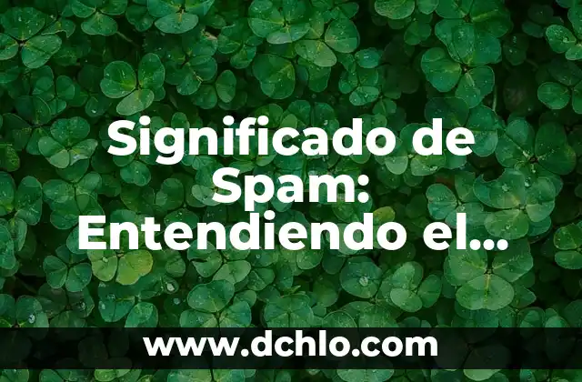 El significado de taiyari: Prepárate para comprender un concepto fundamental 5 Significado de Spam: Entendiendo el Concepto
