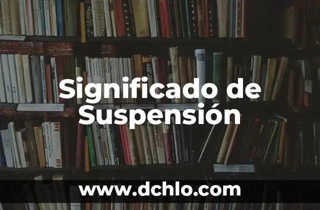 Significado de Tao 3 Significado de Suspensión
