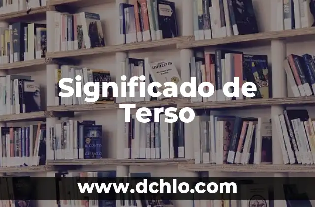 Significado de Tráfico 5 Significado de Terso