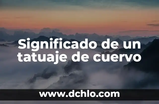 Significado de Zurear en Español 5 Significado de un tatuaje de cuervo