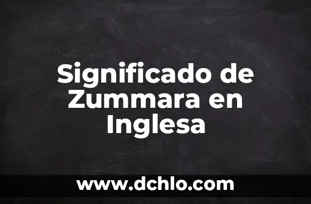 Clasificación de la Premier League Inglesa: ¿Cómo Funciona? 3 Significado de Zummara en Inglesa