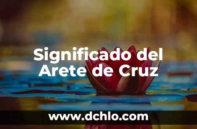 Significado de la Cruz Roja 8 Significado del Arete de Cruz