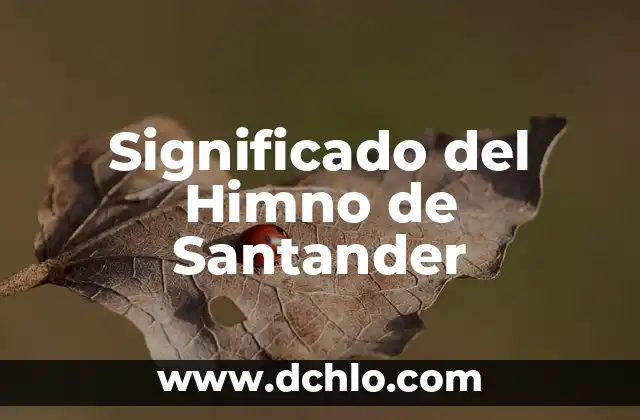 Resultados de la Liga de Santander: Noticias, Posiciones y Partidos 6 Significado del Himno de Santander