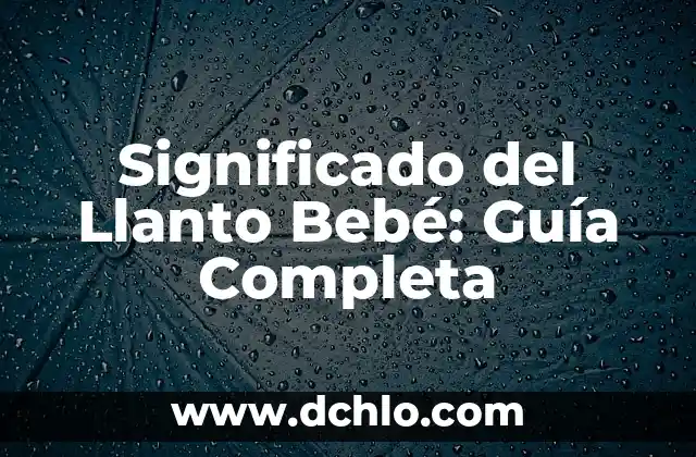 Guía Completa Sobre el Potenciómetro 5 Significado del Llanto Bebé: Guía Completa