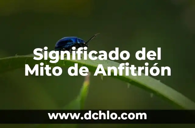 Significado del Mito de Sísifo 4 Significado del Mito de Anfitrión