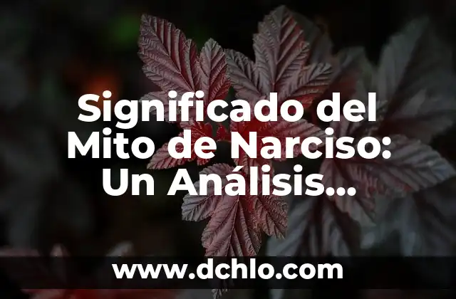 Significado del Mito de Prometeo 3 Significado del Mito de Narciso: Un Análisis Profundo