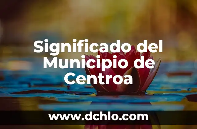 Significado del Municipio de Centroa