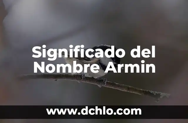 Significado del Nombre de Aritzali 8 Significado del Nombre Armin