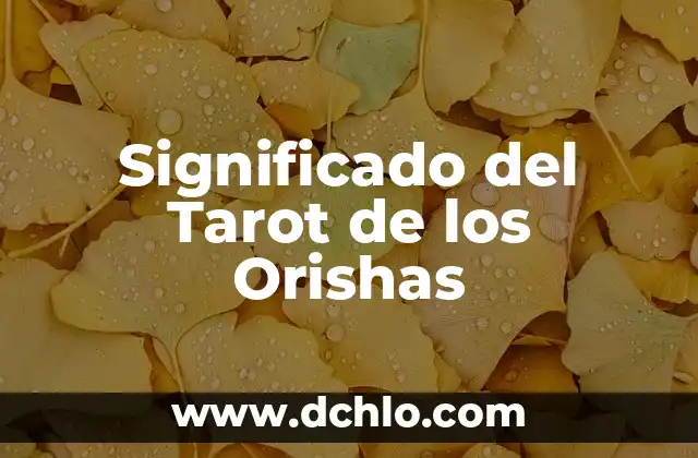 Significado del anillo de precompromiso 5 Significado del Tarot de los Orishas
