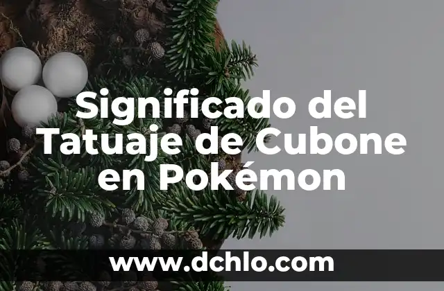 Significado de Whomever en Español 3 Significado del Tatuaje de Cubone en Pokémon
