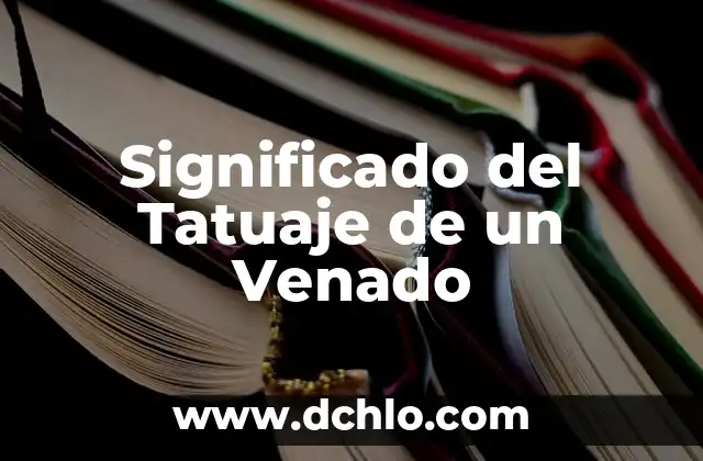 El Significado del Tatuaje de una Cruz 4 Significado del Tatuaje de un Venado
