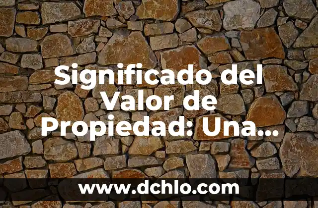 Investigar el Significado de Determiners: Guía Completa y Detallada 5 Significado del Valor de Propiedad: Una Guía Completa