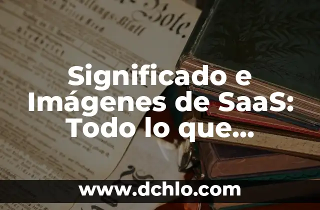 Infraestructura de una empresa: Todo lo que debes saber 6 Significado e Imágenes de SaaS: Todo lo que Necesitas Saber