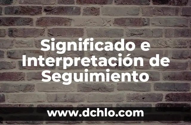 Significado de Tabatinga 7 Significado e Interpretación de Seguimiento