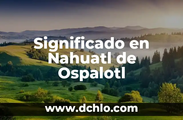 El Significado de Mora 6 Significado en Nahuatl de Ospalotl