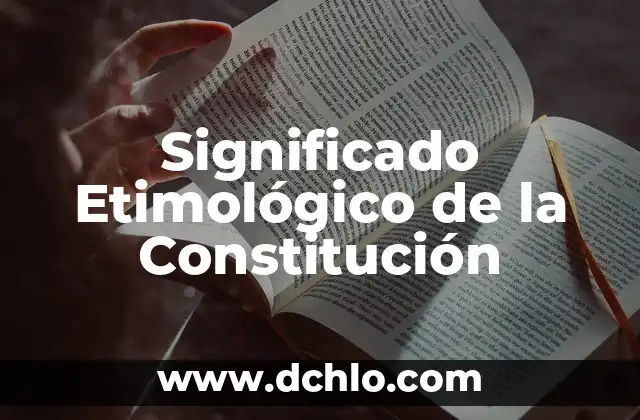 Significado de Seguridad en la Constitución Mexicana 5 Significado Etimológico de la Constitución