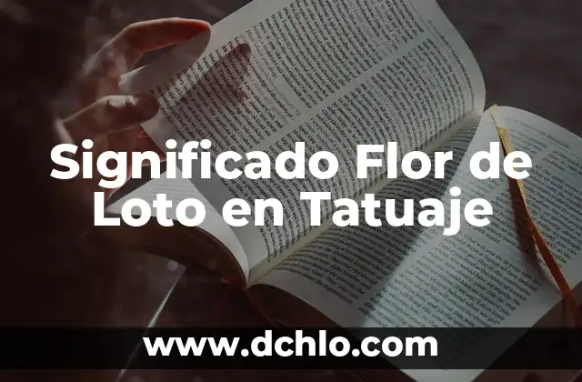 Significado del Tattoo Flor de Loto 4 Significado Flor de Loto en Tatuaje