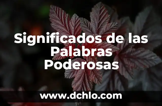 Cómo Hacer Preguntas Poderosas 5 Significados de las Palabras Poderosas