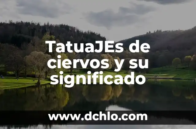 Tatuajes de Constelaciones y sus Significados 7 TatuaJEs de ciervos y su significado
