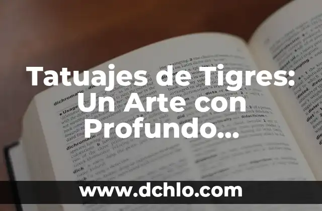 Significado de los tatuajes de aviones de papel 4 Tatuajes de Tigres: Un Arte con Profundo Significado