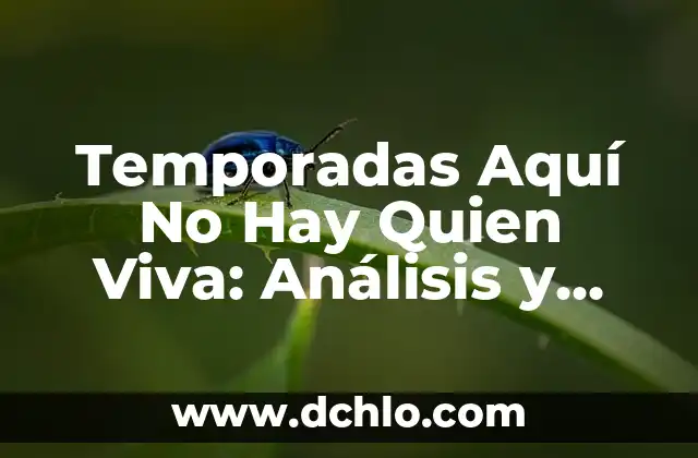 Aquí no hay quien viva capítulos completos YouTube: Guía definitiva 6 Temporadas Aquí No Hay Quien Viva: Análisis y Repaso de la Serie