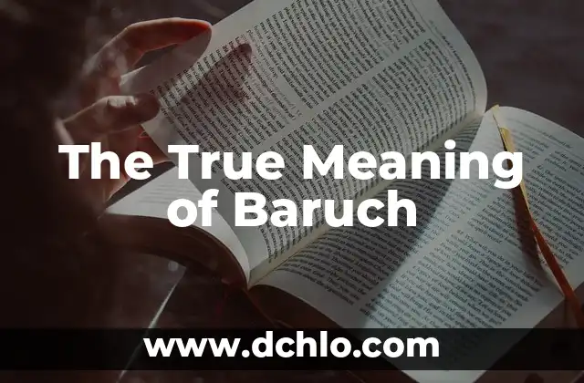Understanding the True Meaning of Moderation 3 The True Meaning of Baruch