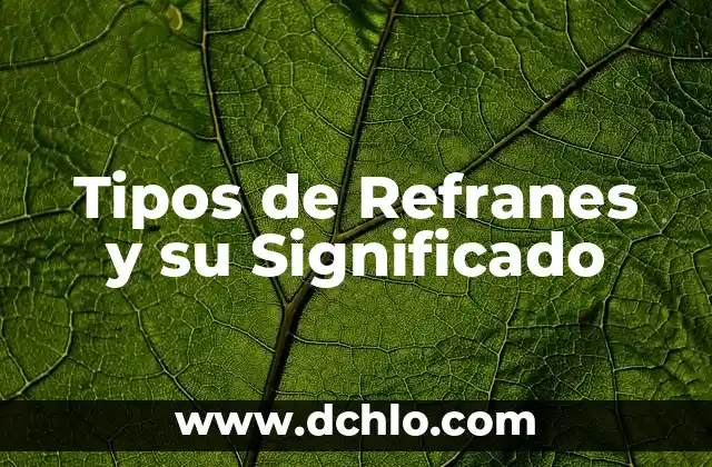 ¿Qué son los diferentes tipos de manchas en la piel? 5 Tipos de Refranes y su Significado