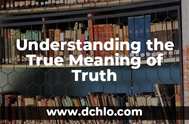 The True Meaning of Baruch 4 Understanding the True Meaning of Truth