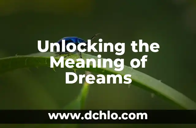 The Sound of Tac 8 Unlocking the Meaning of Dreams
