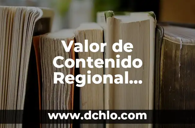 Contenido de Calidad: Crea Materias Relevantes y Atractivas 5 Valor de Contenido Regional Significado