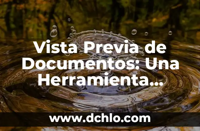 Cómo Recuperar Documentos No Guardados en Word: Guía Completa 6 Vista Previa de Documentos: Una Herramienta Esencial para la Productividad